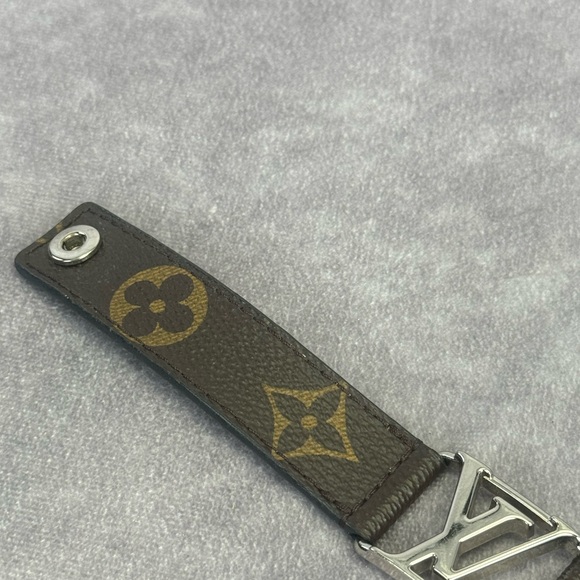 Louis Vuitton Bracelet Hockenheim Brown Black Monogram Macassar M6141 Canvas - Picture 9 of 15